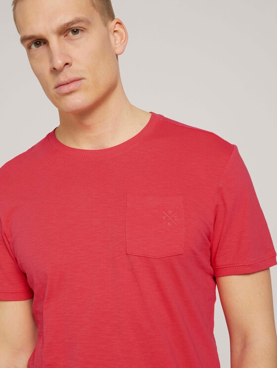T-Shirt mit Bio-Baumwolle - Männer - Plain Red T-Shirt mit Bio-Baumwolle - Männer - Plain Red - 9 - TOM TAILOR