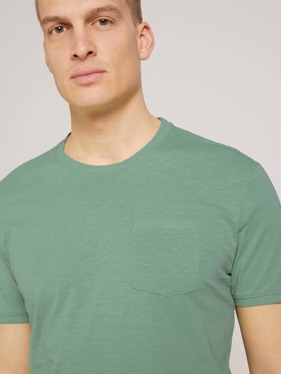 T-Shirt mit Bio-Baumwolle - Männer - light mint green T-Shirt mit Bio-Baumwolle - Männer - light mint green - 9 - TOM TAILOR