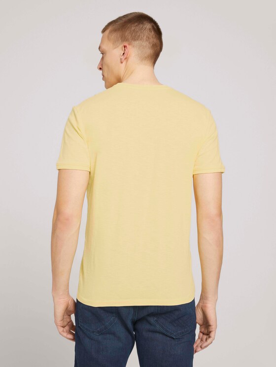 T-Shirt aus Bio-Baumwolle - Männer - pale straw yellow T-Shirt aus Bio-Baumwolle - Männer - pale straw yellow - 2 - TOM TAILOR