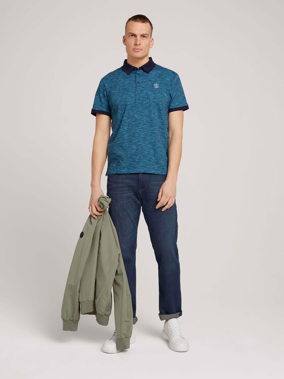 Fein gestreiftes Poloshirt - Männer - aquarius blue yd stripe Fein gestreiftes Poloshirt - Männer - aquarius blue yd stripe - 3 - TOM TAILOR