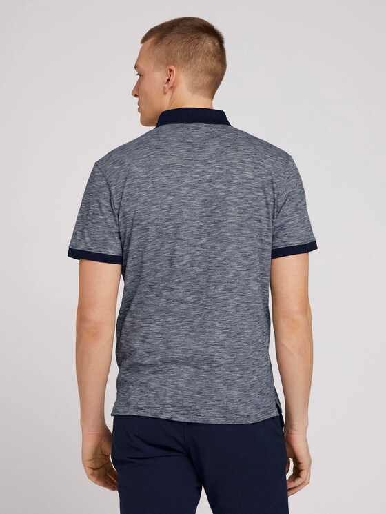 Fein gestreiftes Poloshirt - Männer - offwhite navy stripe Fein gestreiftes Poloshirt - Männer - offwhite navy stripe - 2 - TOM TAILOR