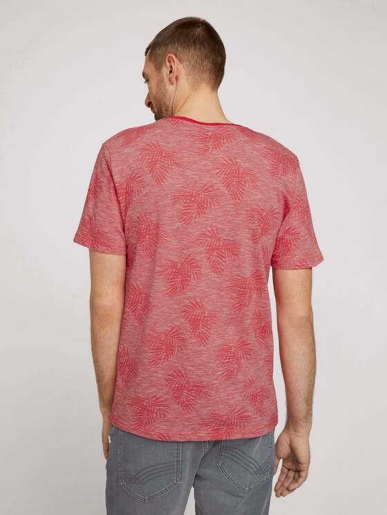 T-Shirt mit Muster - Männer - plain red white stripe T-Shirt mit Muster - Männer - plain red white stripe - 2 - TOM TAILOR