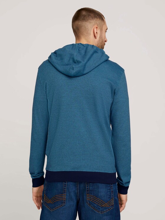 Sweatjacke mit Kapuze - Männer - aquarius blue yd stripe Sweatjacke mit Kapuze - Männer - aquarius blue yd stripe - 2 - TOM TAILOR