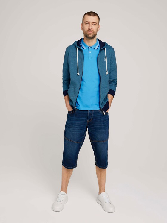 Sweatjacke mit Kapuze - Männer - aquarius blue yd stripe Sweatjacke mit Kapuze - Männer - aquarius blue yd stripe - 3 - TOM TAILOR