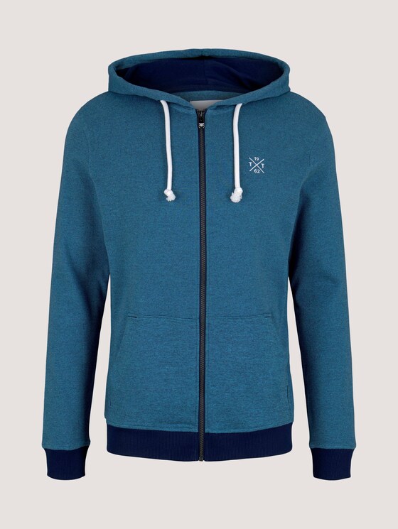Sweatjacke mit Kapuze - Männer - aquarius blue yd stripe Sweatjacke mit Kapuze - Männer - aquarius blue yd stripe - 7 - TOM TAILOR