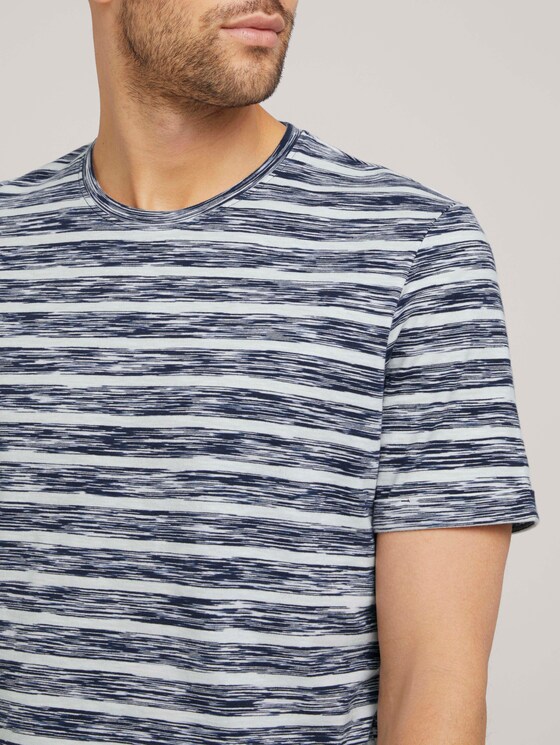 gestreiftes T-Shirt - Männer - sailor blue spacedye stripe gestreiftes T-Shirt - Männer - sailor blue spacedye stripe - 9 - TOM TAILOR
