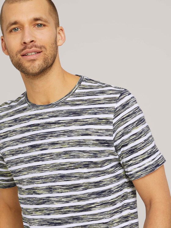 gestreiftes T-Shirt - Männer - pale yellow spacedye stripe gestreiftes T-Shirt - Männer - pale yellow spacedye stripe - 9 - TOM TAILOR