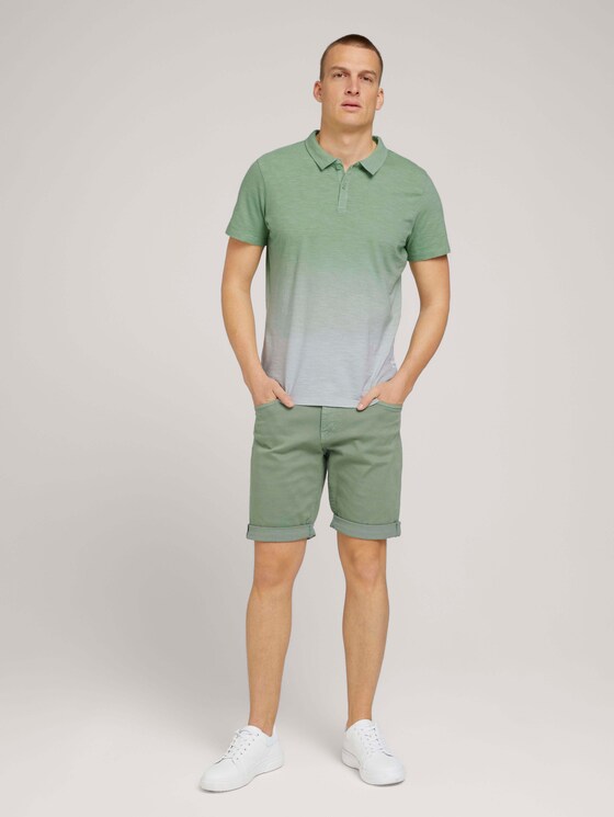 Gradiënt gestreept poloshirt - Mannen - Yarn Dye Stripe White Gradiënt gestreept poloshirt - Mannen - Yarn Dye Stripe White - 3 - TOM TAILOR