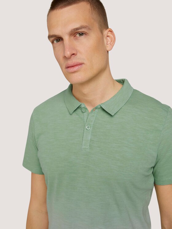 Gradiënt gestreept poloshirt - Mannen - Yarn Dye Stripe White Gradiënt gestreept poloshirt - Mannen - Yarn Dye Stripe White - 9 - TOM TAILOR