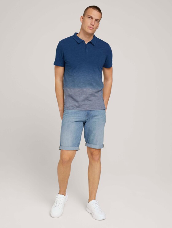 gestreiftes Poloshirt mit Farbverlauf - Männer - offwhite navy stripes gestreiftes Poloshirt mit Farbverlauf - Männer - offwhite navy stripes - 3 - TOM TAILOR