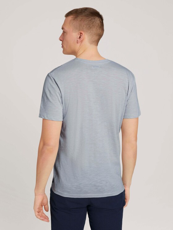 T-Shirt in Melange-Optik - Männer - white melange T-Shirt in Melange-Optik - Männer - white melange - 2 - TOM TAILOR