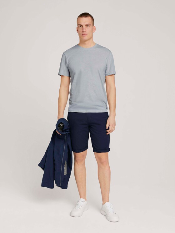 T-Shirt in Melange-Optik - Männer - white melange T-Shirt in Melange-Optik - Männer - white melange - 3 - TOM TAILOR
