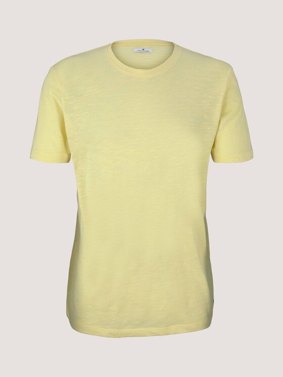 T-Shirt in Melange-Optik - Männer - yellow mock twist T-Shirt in Melange-Optik - Männer - yellow mock twist - 7 - TOM TAILOR