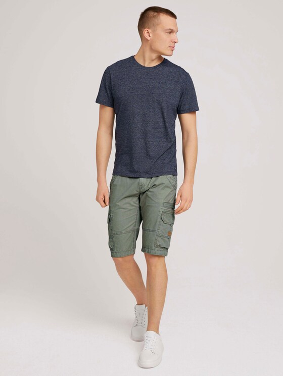 T-Shirt in Melange-Optik - Männer - sailor blue grindle melange T-Shirt in Melange-Optik - Männer - sailor blue grindle melange - 3 - TOM TAILOR