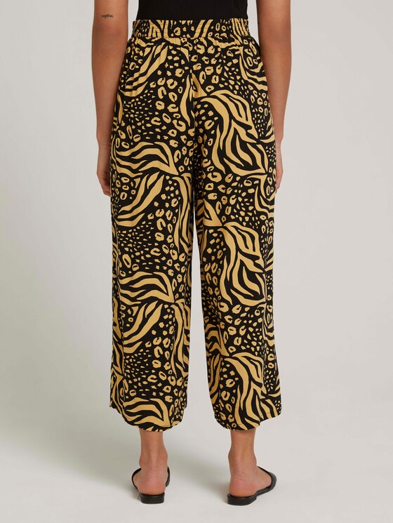 Gemusterte Culotte Hose - Frauen - black animal print Gemusterte Culotte Hose - Frauen - black animal print - 2 - TOM TAILOR Denim