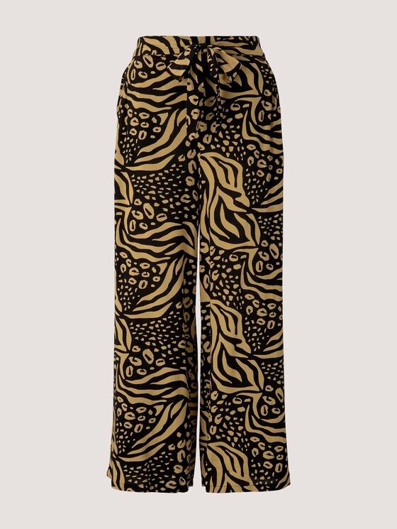 Gemusterte Culotte Hose - Frauen - black animal print Gemusterte Culotte Hose - Frauen - black animal print - 7 - TOM TAILOR Denim