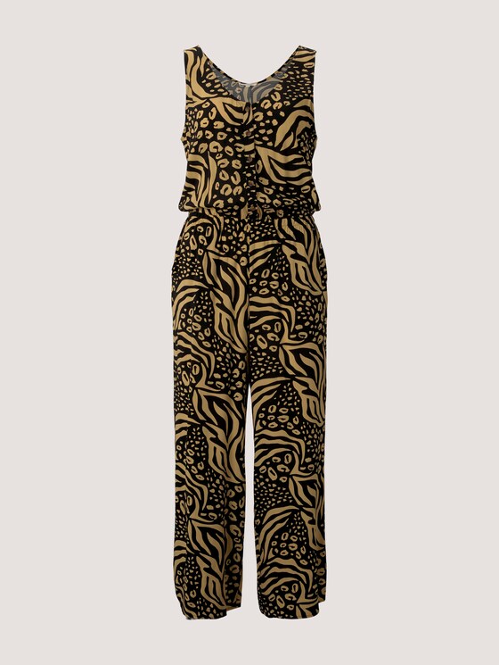 Mouwloos Culotte Jumpsuit - Vrouwen - black animal print Mouwloos Culotte Jumpsuit - Vrouwen - black animal print - 7 - TOM TAILOR Denim