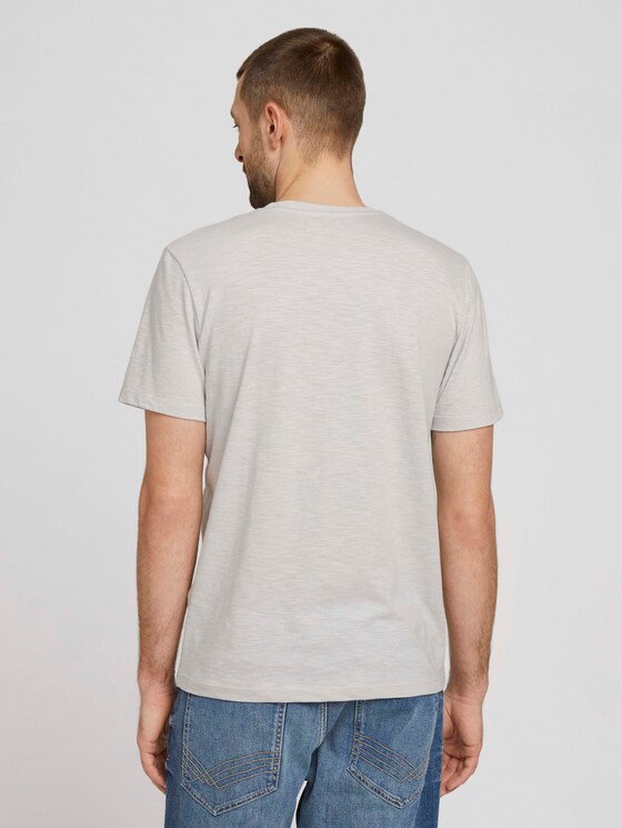 T-Shirt mit Fotoprint - Männer - white melange T-Shirt mit Fotoprint - Männer - white melange - 2 - TOM TAILOR