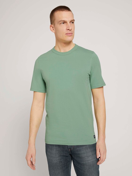 Basic T-Shirt - Männer - light mint green Basic T-Shirt - Männer - light mint green - 1 - TOM TAILOR
