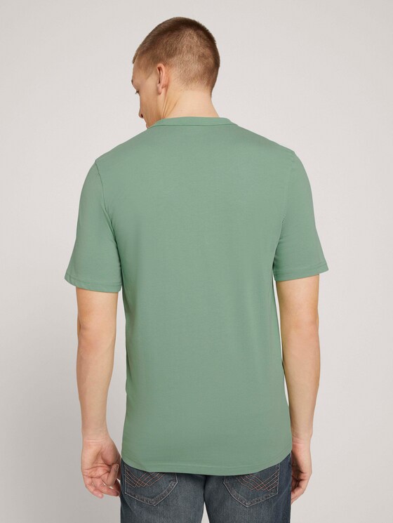 Basic T-Shirt - Männer - light mint green Basic T-Shirt - Männer - light mint green - 2 - TOM TAILOR