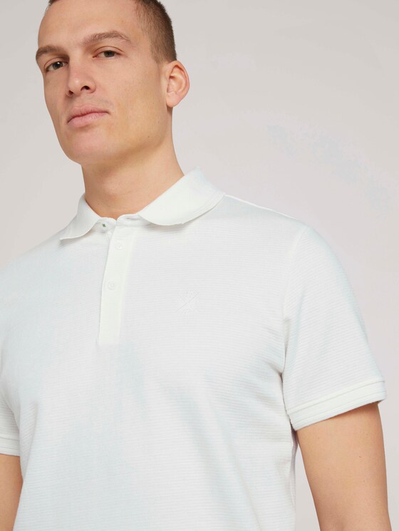 Strukturiertes Poloshirt - Männer - Off White Strukturiertes Poloshirt - Männer - Off White - 9 - TOM TAILOR