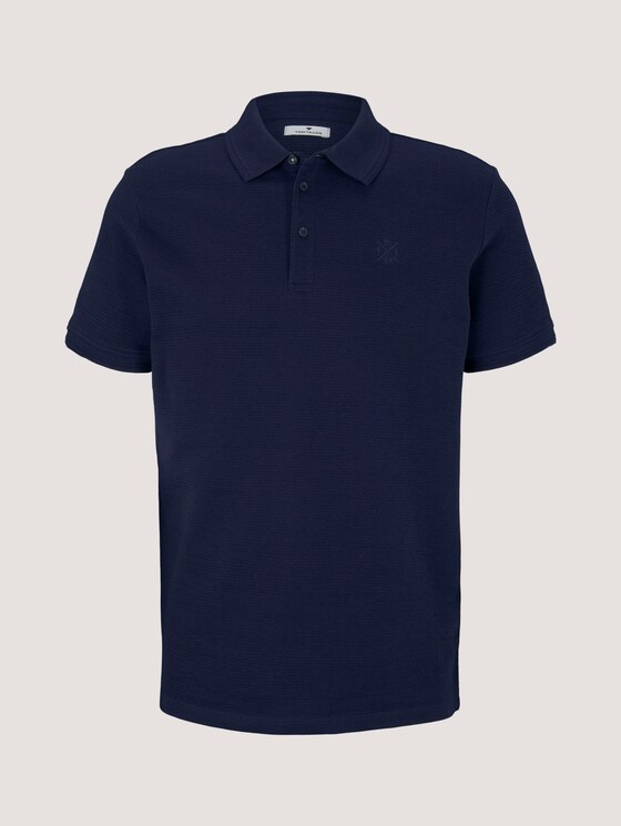 Strukturiertes Poloshirt - Männer - Sailor Blue Strukturiertes Poloshirt - Männer - Sailor Blue - 7 - TOM TAILOR
