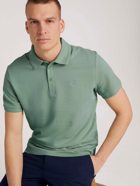 Strukturiertes Poloshirt - Männer - light mint green Strukturiertes Poloshirt - Männer - light mint green - 5 - TOM TAILOR
