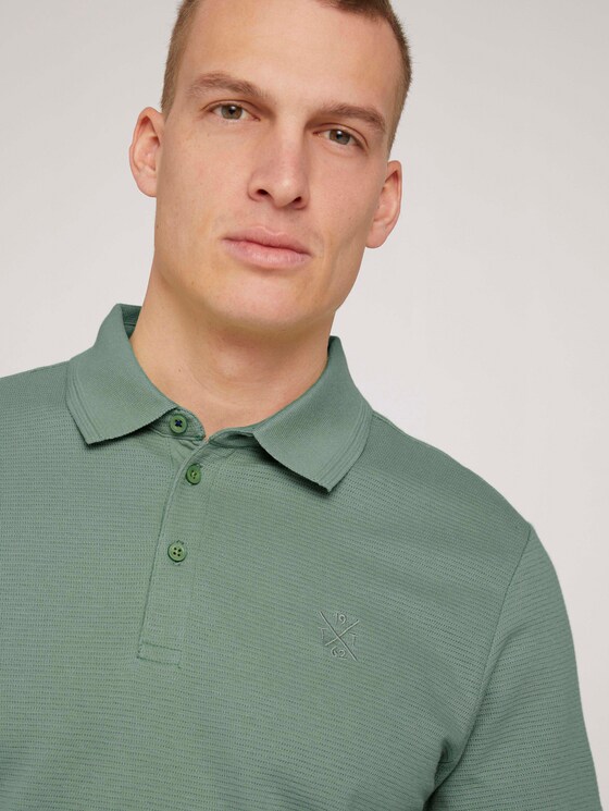 Strukturiertes Poloshirt - Männer - light mint green Strukturiertes Poloshirt - Männer - light mint green - 9 - TOM TAILOR