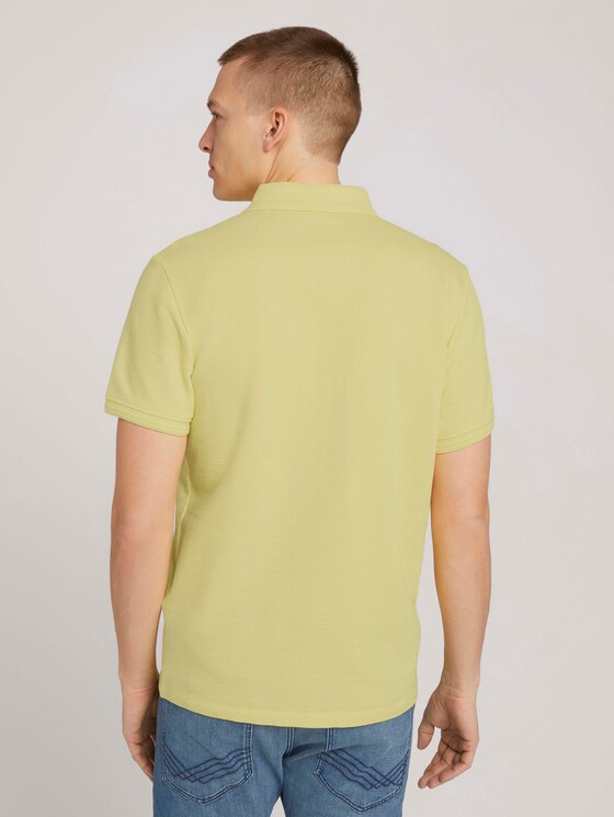 Strukturiertes Poloshirt - Männer - pale straw yellow Strukturiertes Poloshirt - Männer - pale straw yellow - 2 - TOM TAILOR