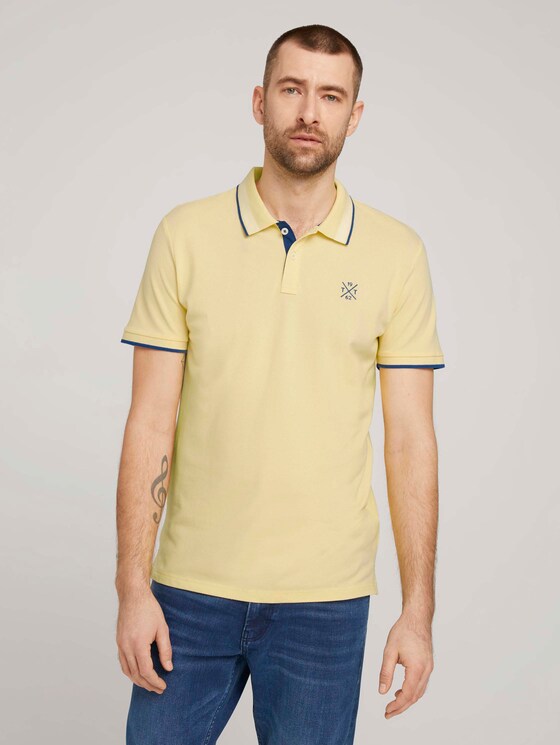 Poloshirt - Männer - pale straw yellow Poloshirt - Männer - pale straw yellow - 1 - TOM TAILOR