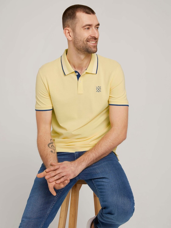 Poloshirt - Männer - pale straw yellow Poloshirt - Männer - pale straw yellow - 5 - TOM TAILOR