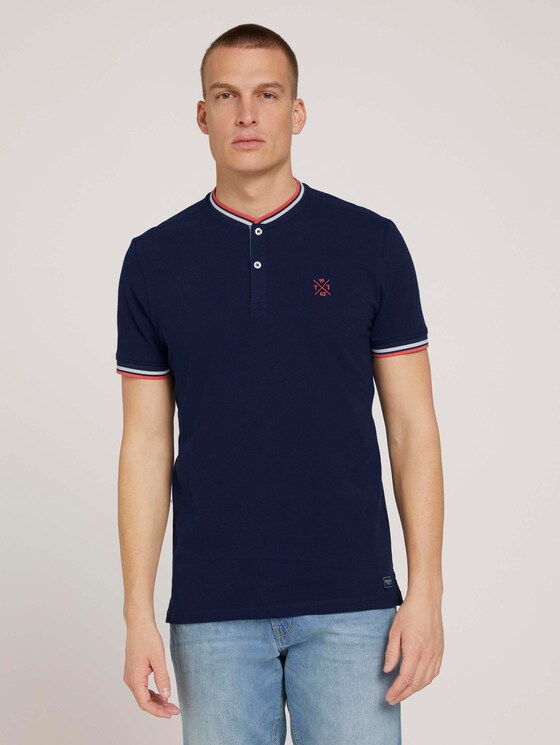 Poloshirt mit Bio-Baumwolle - Männer - Sailor Blue Poloshirt mit Bio-Baumwolle - Männer - Sailor Blue - 1 - TOM TAILOR