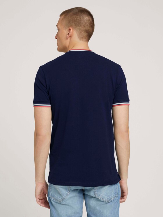 Poloshirt mit Bio-Baumwolle - Männer - Sailor Blue Poloshirt mit Bio-Baumwolle - Männer - Sailor Blue - 2 - TOM TAILOR