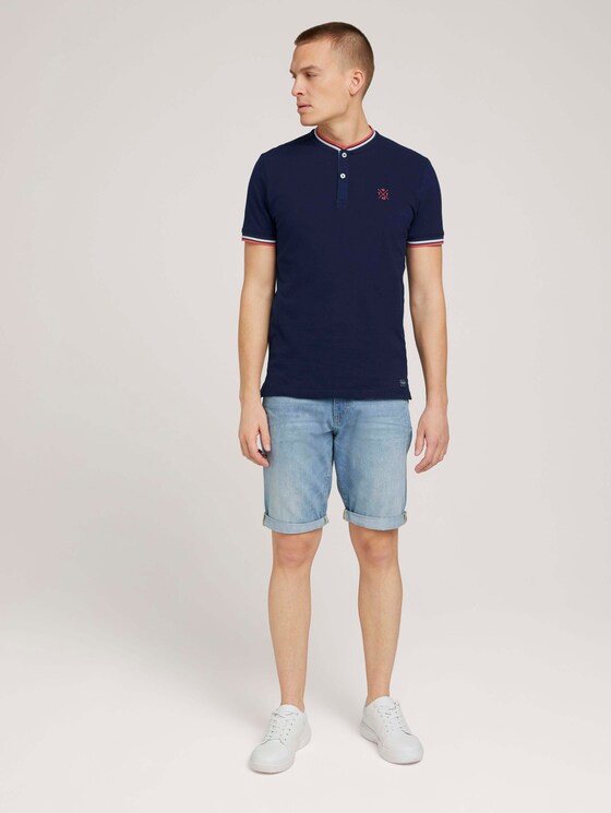 Poloshirt mit Bio-Baumwolle - Männer - Sailor Blue Poloshirt mit Bio-Baumwolle - Männer - Sailor Blue - 3 - TOM TAILOR