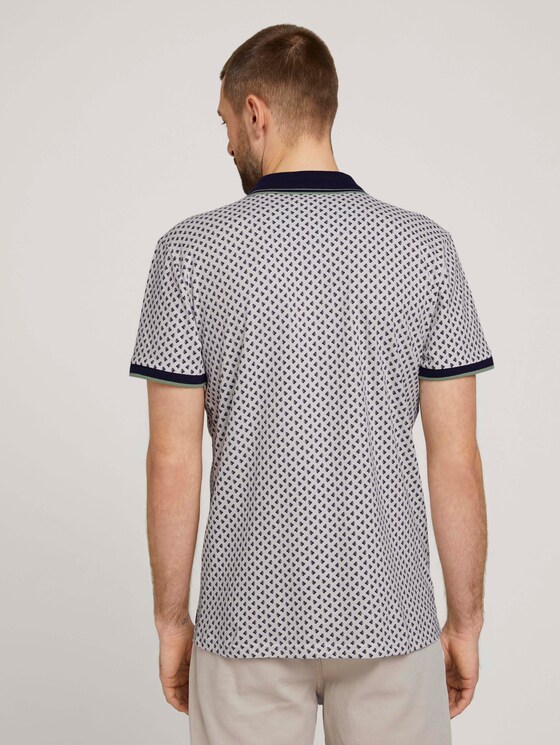 Poloshirt mit Bio-Baumwolle - Männer - offwhite palmtree design Poloshirt mit Bio-Baumwolle - Männer - offwhite palmtree design - 2 - TOM TAILOR