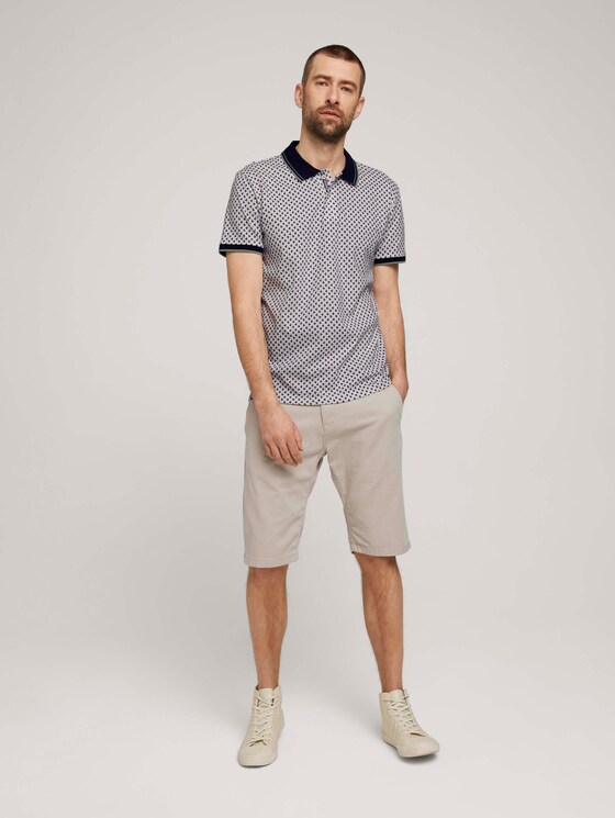 Poloshirt mit Bio-Baumwolle - Männer - offwhite palmtree design Poloshirt mit Bio-Baumwolle - Männer - offwhite palmtree design - 3 - TOM TAILOR