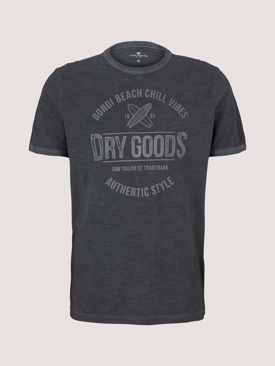 T-Shirt mit Print - Männer - Tarmac Grey T-Shirt mit Print - Männer - Tarmac Grey - 7 - TOM TAILOR