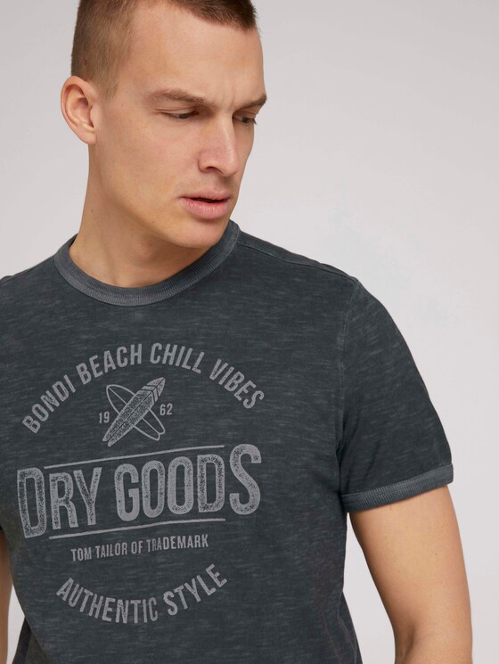 T-Shirt mit Print - Männer - Tarmac Grey T-Shirt mit Print - Männer - Tarmac Grey - 9 - TOM TAILOR