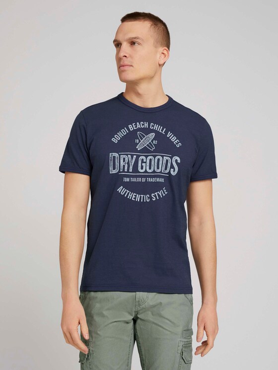 T-Shirt mit Print - Männer - Sailor Blue T-Shirt mit Print - Männer - Sailor Blue - 1 - TOM TAILOR