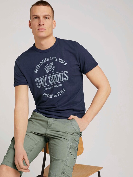T-Shirt mit Print - Männer - Sailor Blue T-Shirt mit Print - Männer - Sailor Blue - 5 - TOM TAILOR