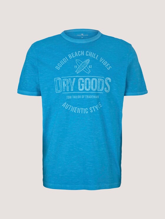 T-Shirt mit Print - Männer - aquarius turquoise T-Shirt mit Print - Männer - aquarius turquoise - 7 - TOM TAILOR