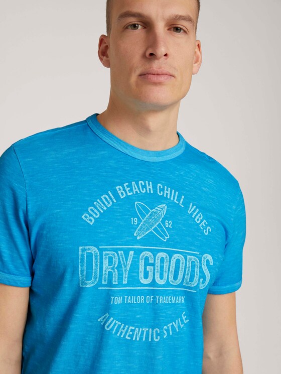 T-Shirt mit Print - Männer - aquarius turquoise T-Shirt mit Print - Männer - aquarius turquoise - 9 - TOM TAILOR