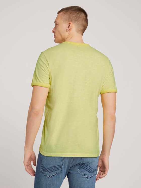 T-Shirt mit Print - Männer - pale straw yellow T-Shirt mit Print - Männer - pale straw yellow - 2 - TOM TAILOR