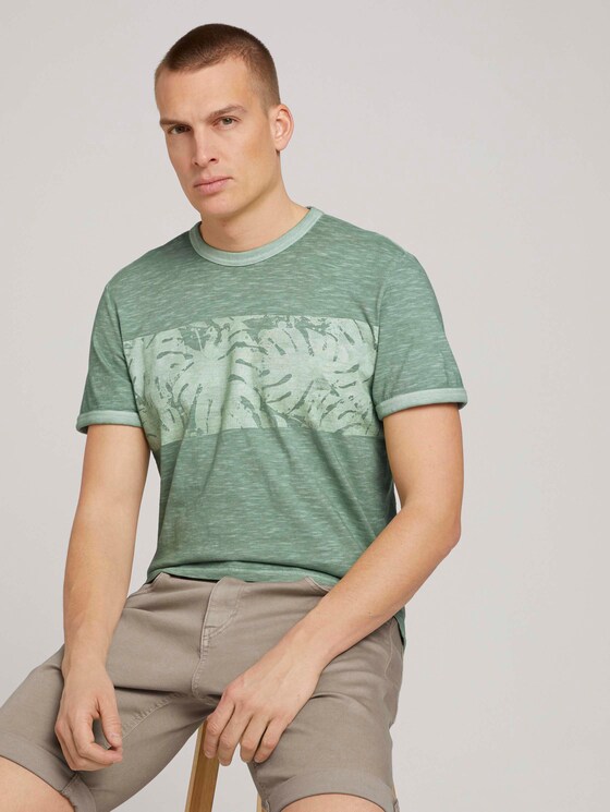 T-Shirt mit floralem Print - Männer - light mint green T-Shirt mit floralem Print - Männer - light mint green - 5 - TOM TAILOR