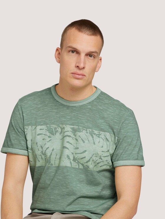 T-Shirt mit floralem Print - Männer - light mint green T-Shirt mit floralem Print - Männer - light mint green - 9 - TOM TAILOR