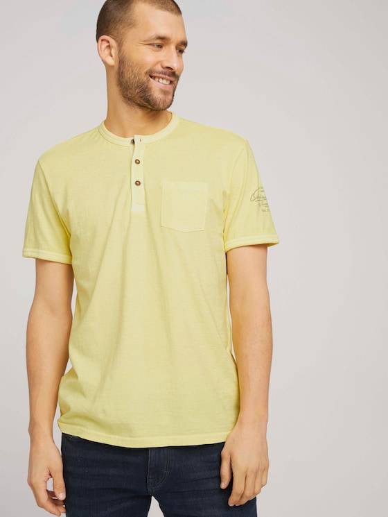 T-Shirt im Used-Look - Männer - pale straw yellow T-Shirt im Used-Look - Männer - pale straw yellow - 5 - TOM TAILOR