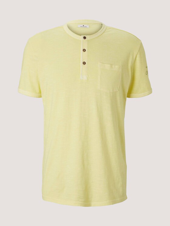 T-Shirt im Used-Look - Männer - pale straw yellow T-Shirt im Used-Look - Männer - pale straw yellow - 7 - TOM TAILOR