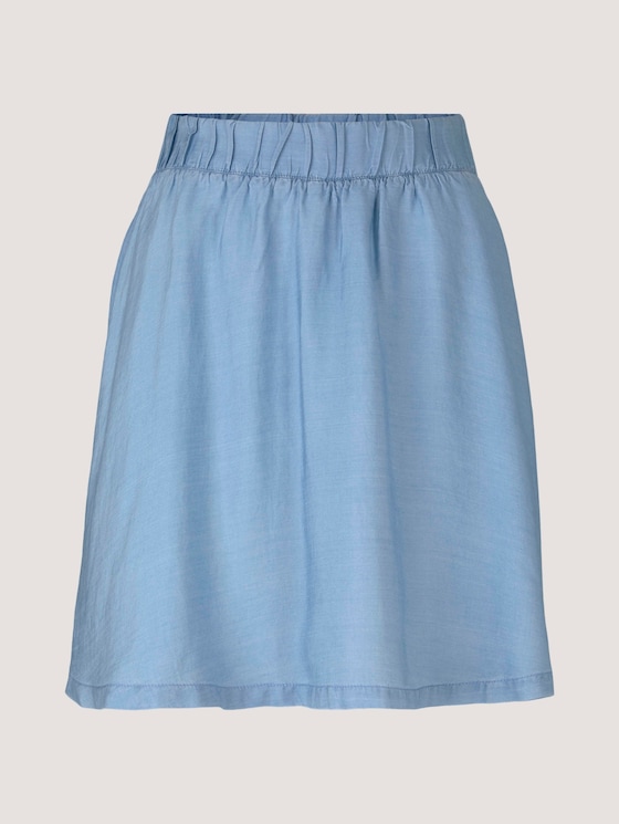 Fließender Minirock mit TENCEL™ Lyocell - Frauen - light stone bright blue denim Fließender Minirock mit TENCEL™ Lyocell - Frauen - light stone bright blue denim - 7 - TOM TAILOR Denim