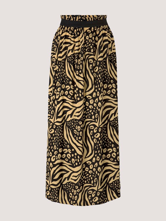 Maxi rok met split - Vrouwen - black animal print Maxi rok met split - Vrouwen - black animal print - 7 - TOM TAILOR Denim