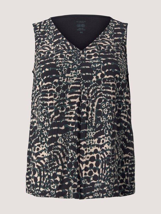 gemustertes Shirt mit LENZING™ ECOVERO™ - Frauen - resort design gemustertes Shirt mit LENZING™ ECOVERO™ - Frauen - resort design - 7 - My True Me